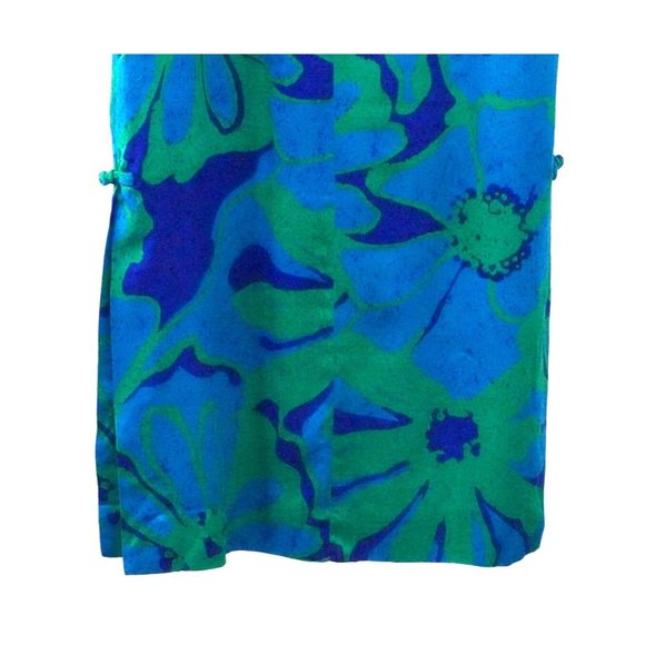 Vintage 60's Hawaiian Dress Liberty House by Sydney Polynesian Aloha Maxi Cheong - Picture 8 of 10